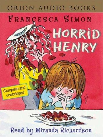 Horrid Henry book cover with Tony Ross illustration of Henry looking mischievous