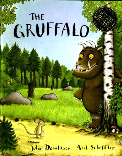 The Gruffalo book cover showing the brown furry Gruffalo creature