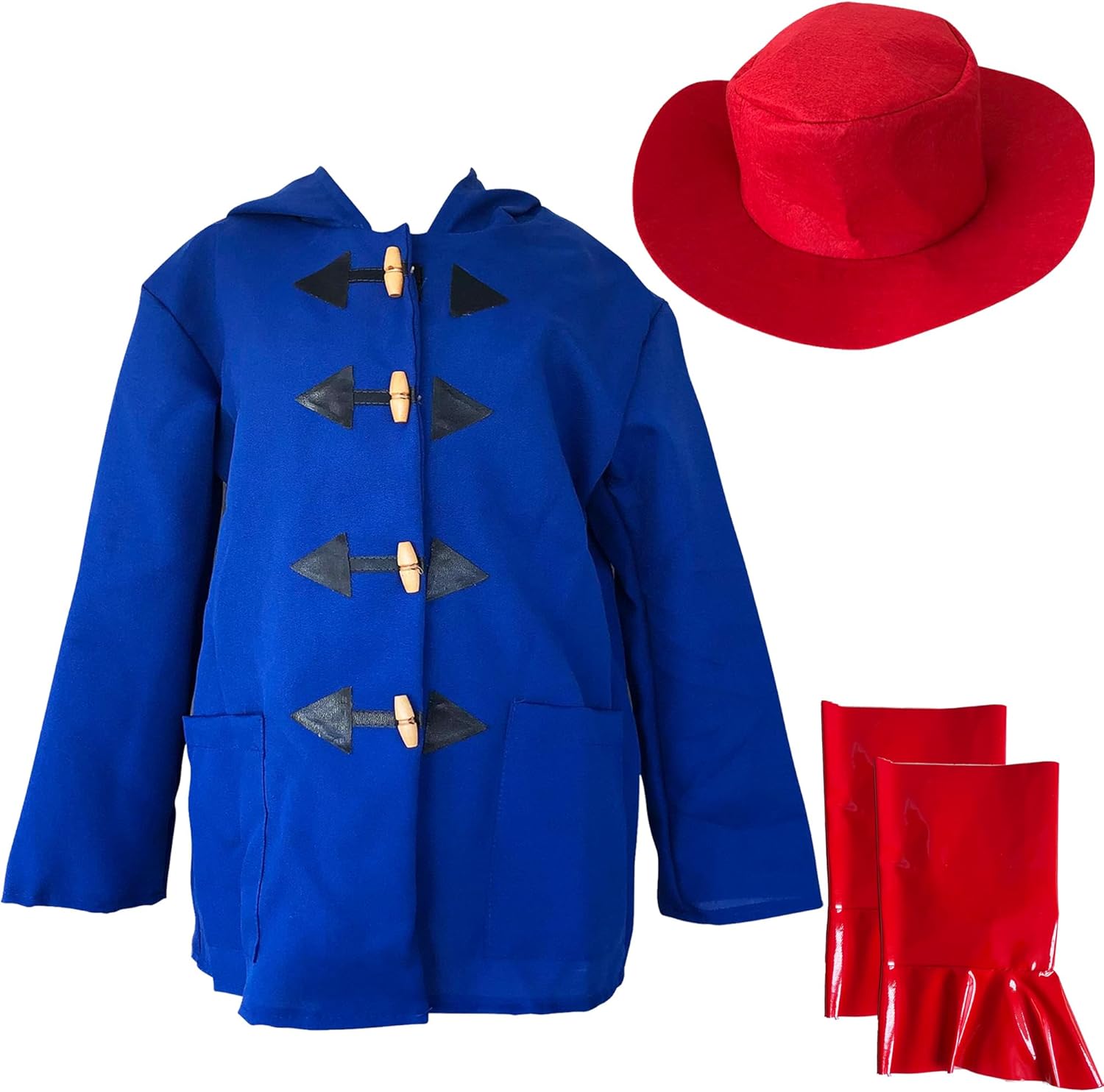 Blue duffle coat or toggle jacket for Paddington Bear costume